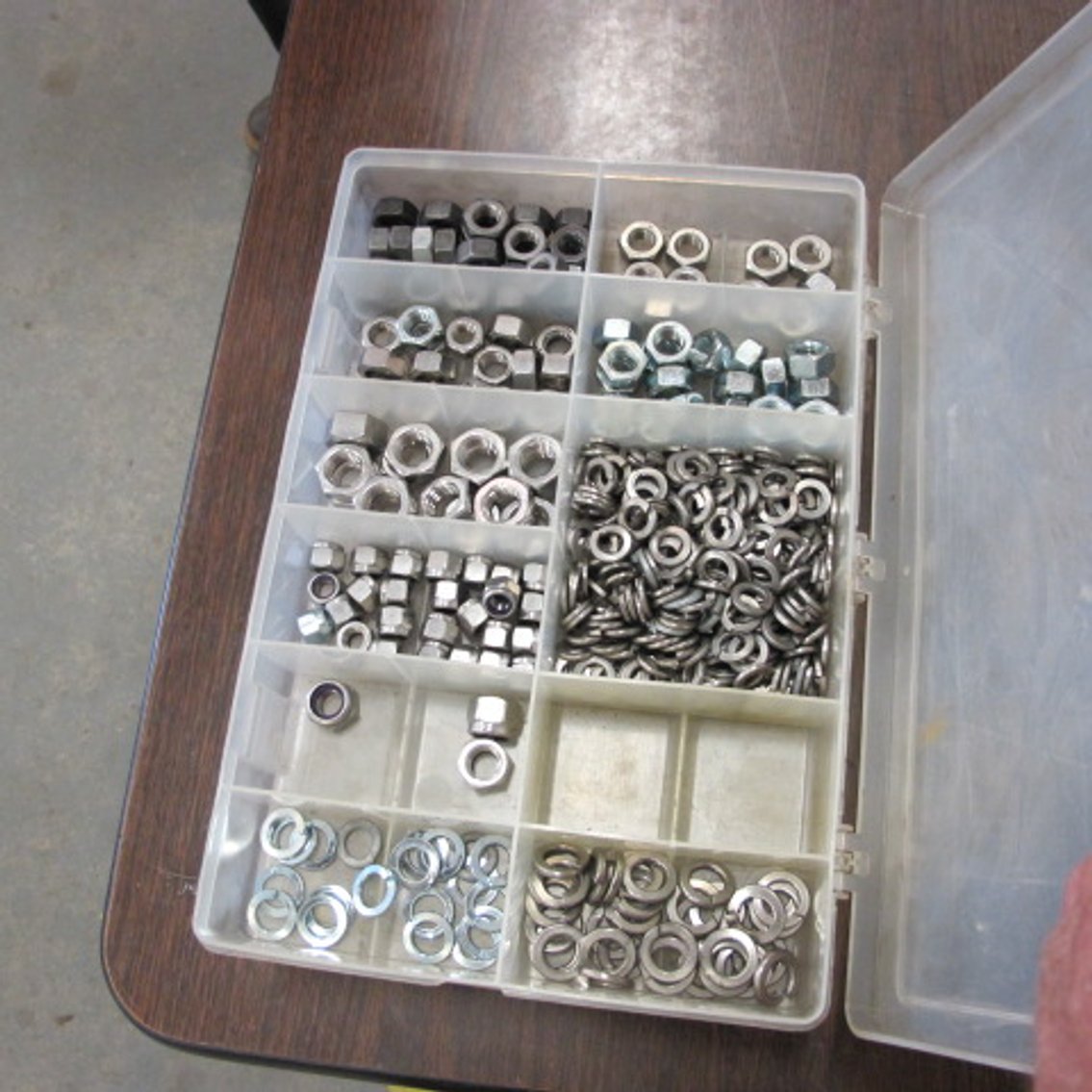 Image for Assortment of Hardware in Plastic Bins