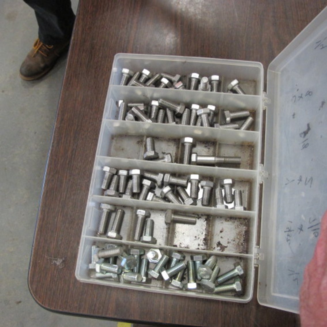 Image for Assortment of Hardware in Plastic Bins