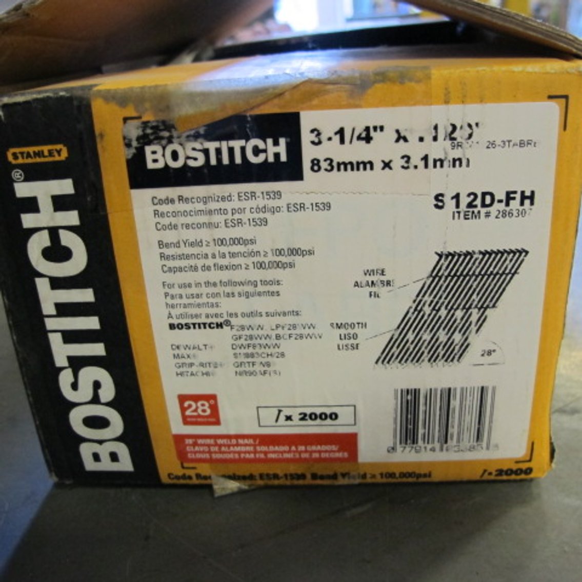 Image for Bostitch 28*Wire Weld Framing Nails
