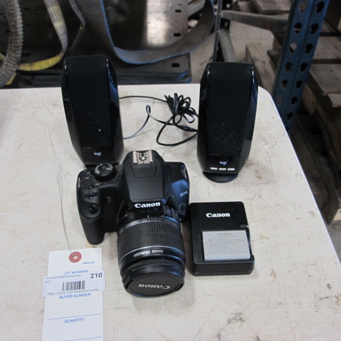 Image for Canon Rebel XS Camera & Log Speakers