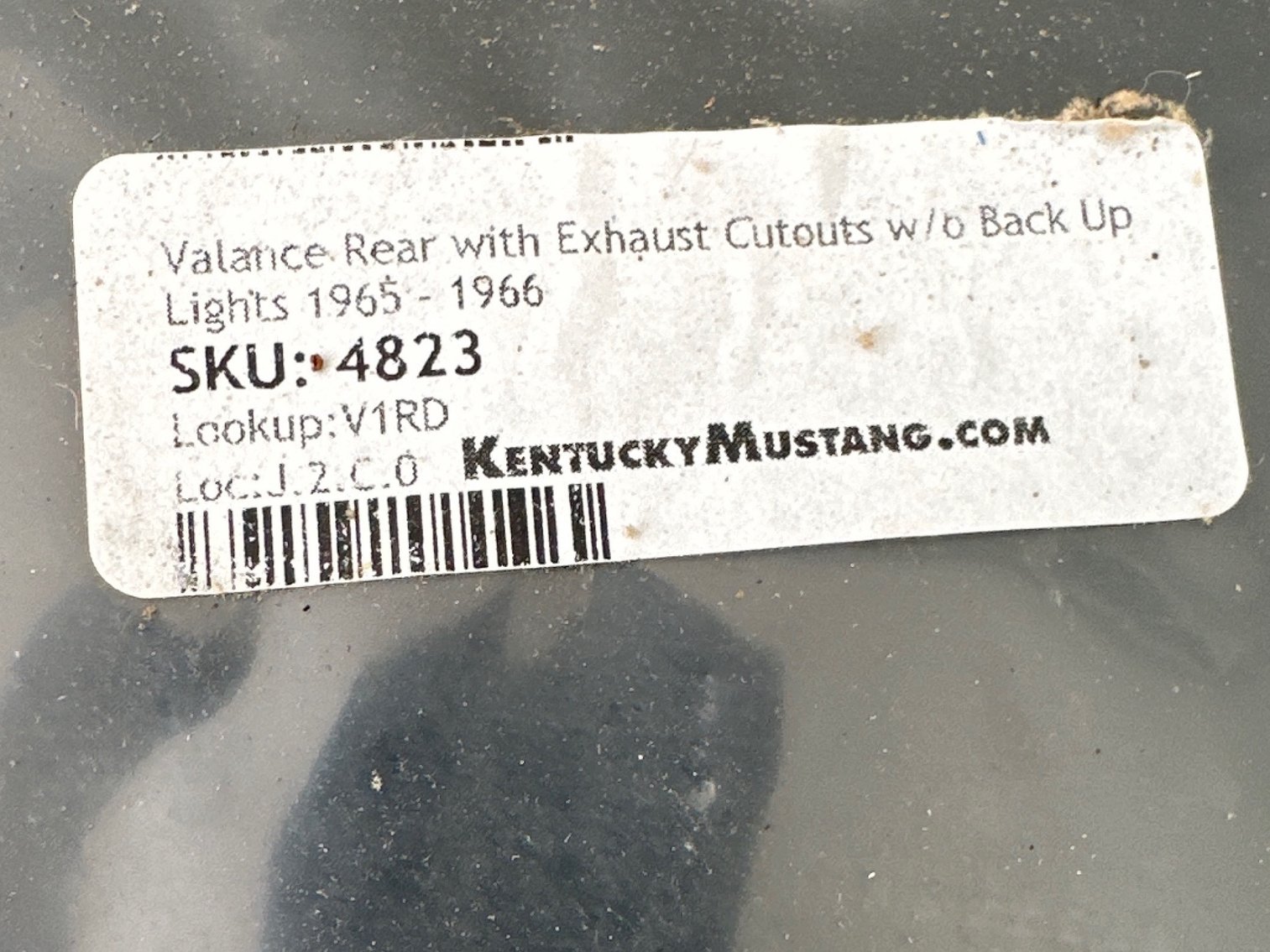 Image for Valance Rear