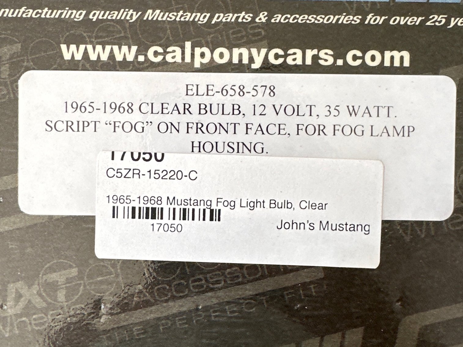 Image for Fog light assembly