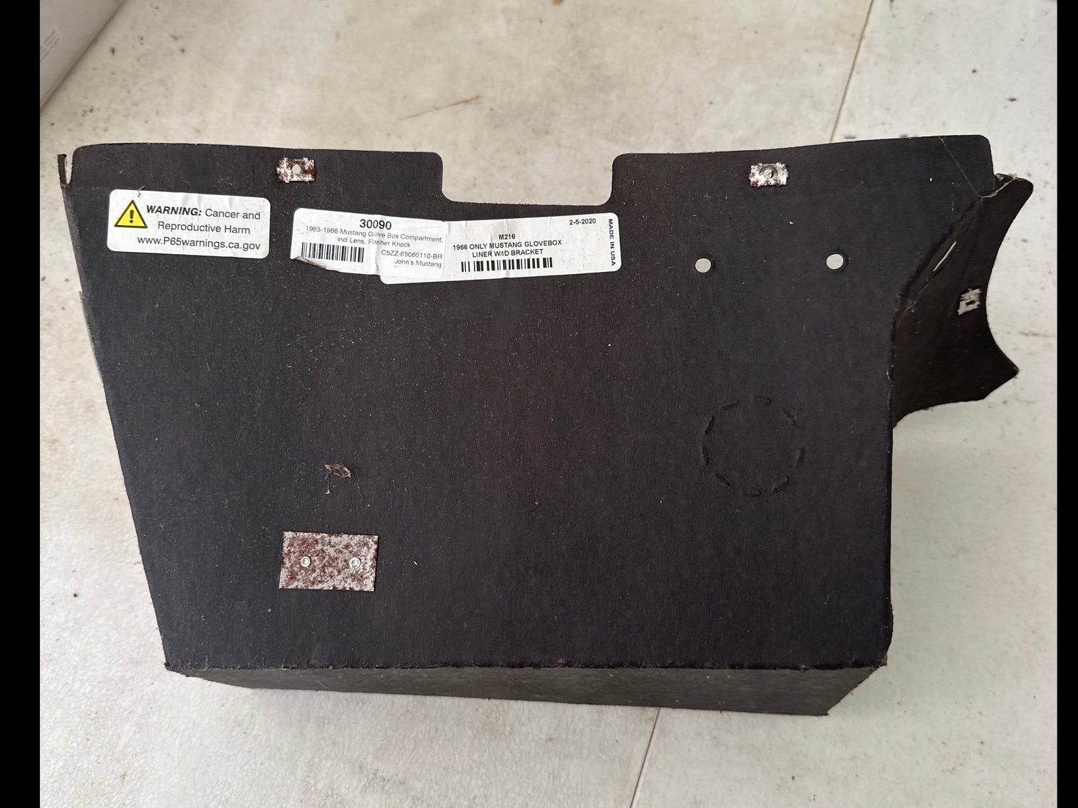 Image for Glove box liner