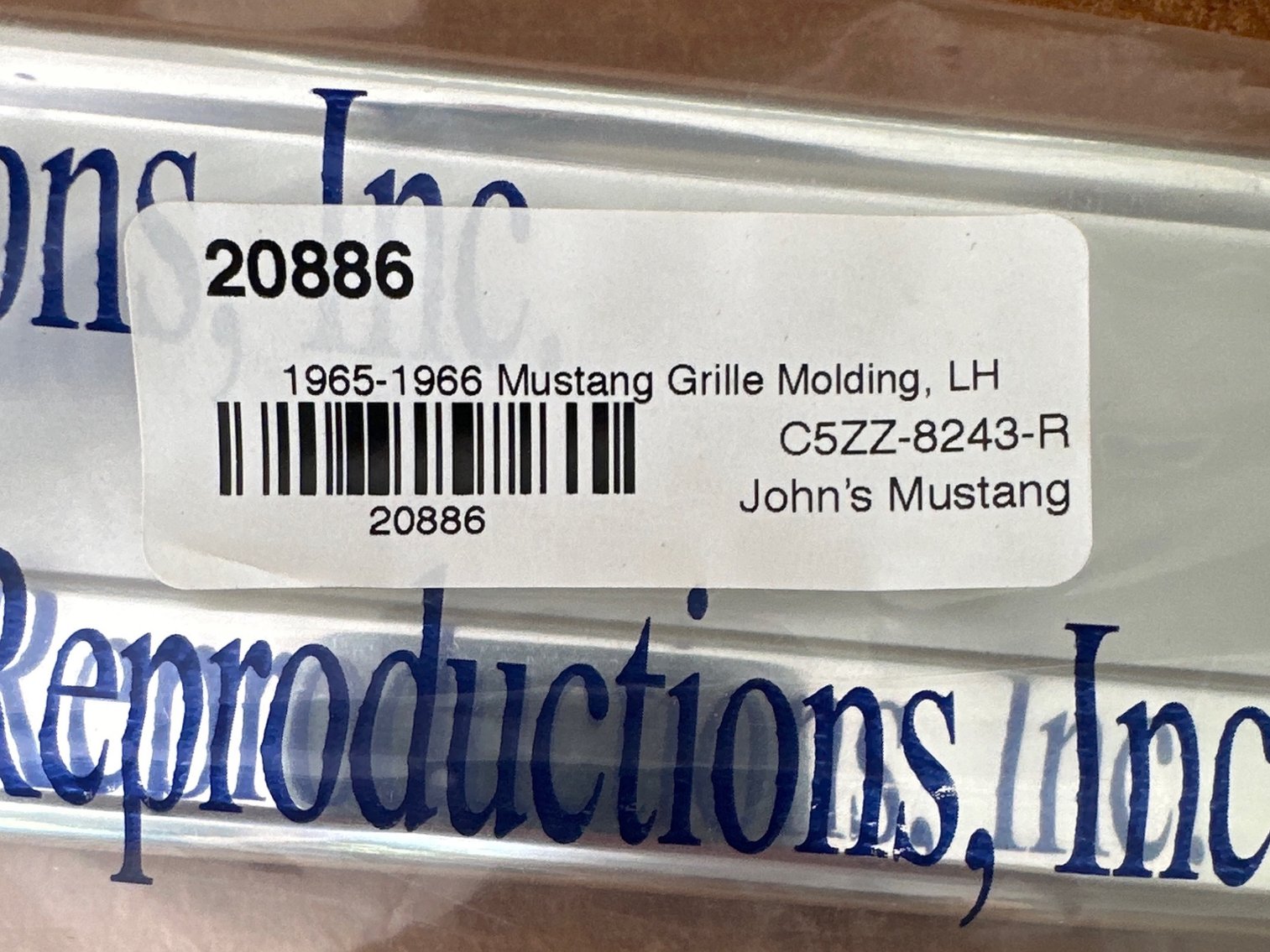 Image for Grill molding LH