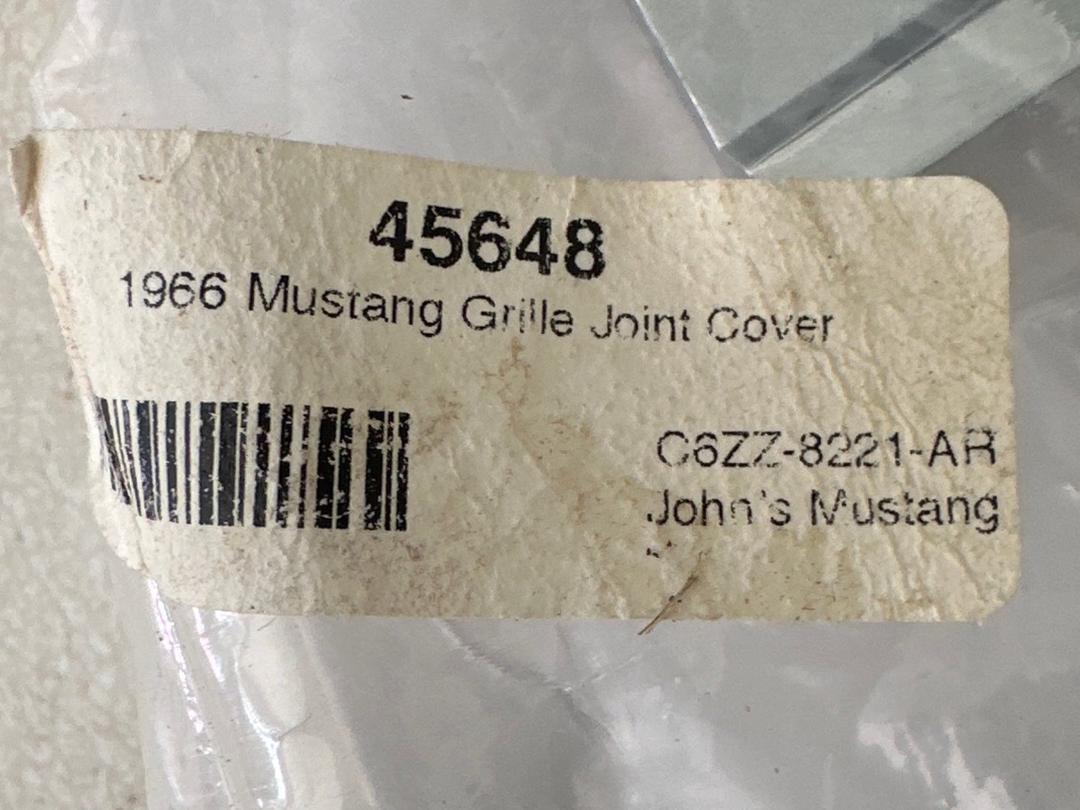 Image for Grill joint cover