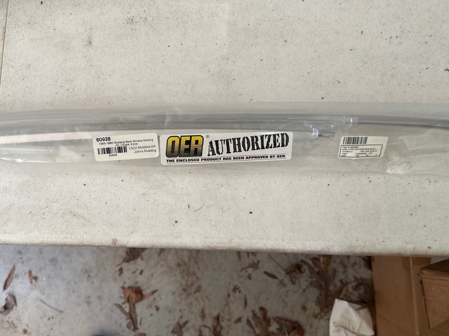 Image for Back window molding