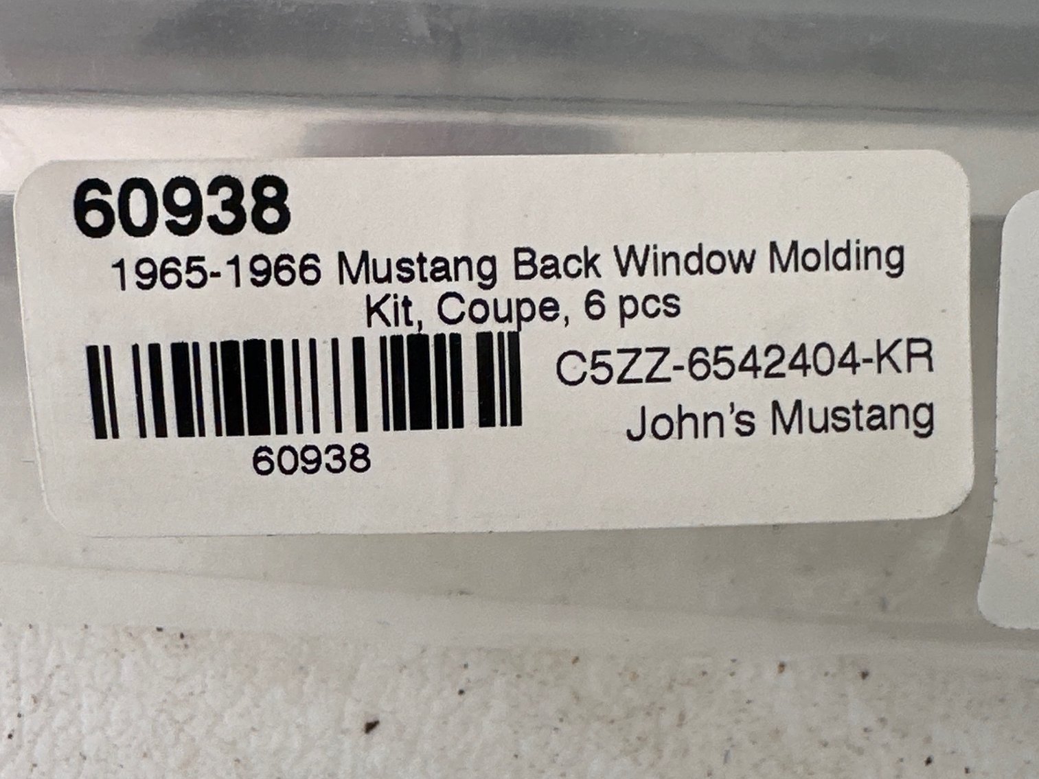 Image for Back window molding