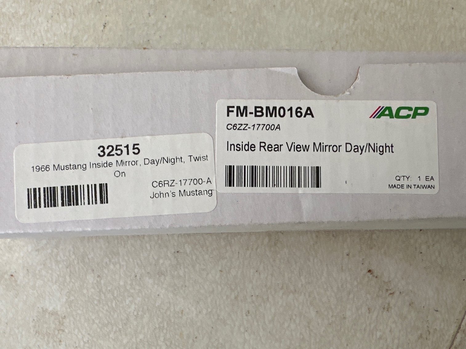 Image for Inside rear view mirror