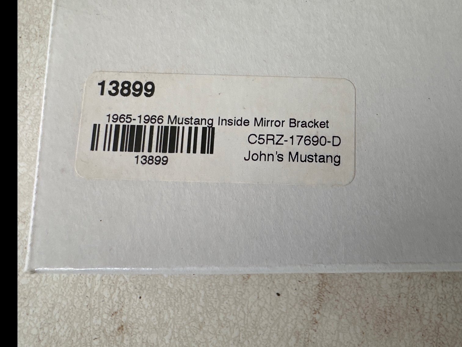 Image for Inside rear view mirror