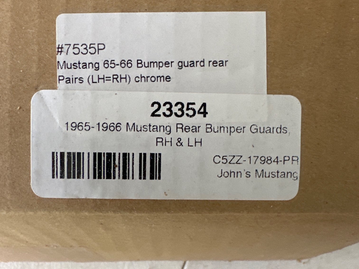 Image for Bumper guard rear set