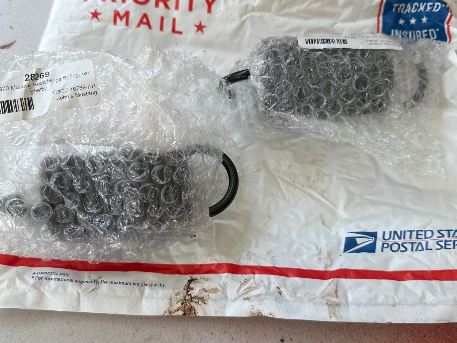 Image for Hood hinge spring set