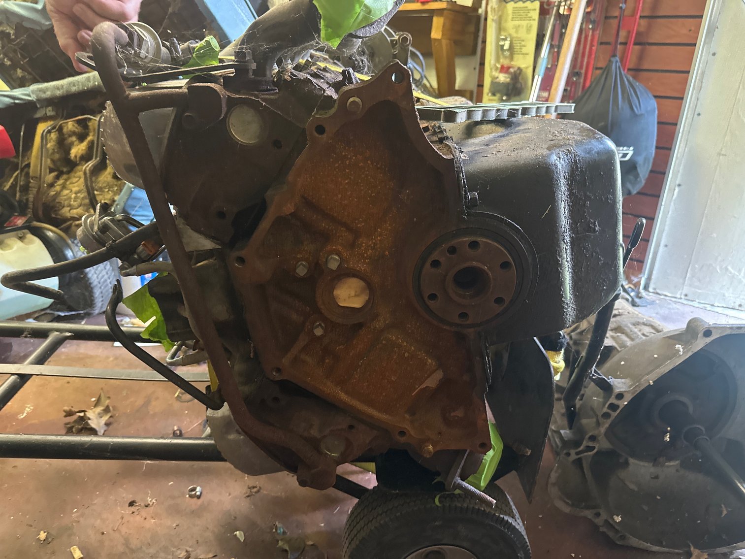 Image for Ford Mustang 8 cylinder motor and a Transmission that may or may not go into a Ford.