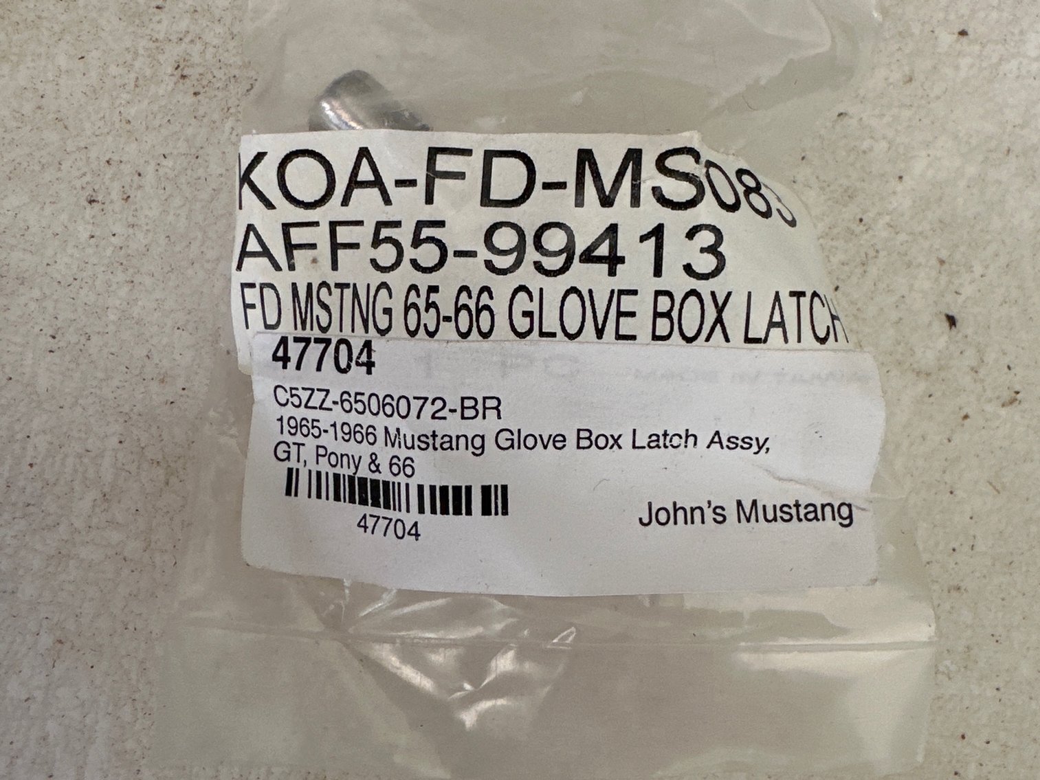 Image for Glove box liner