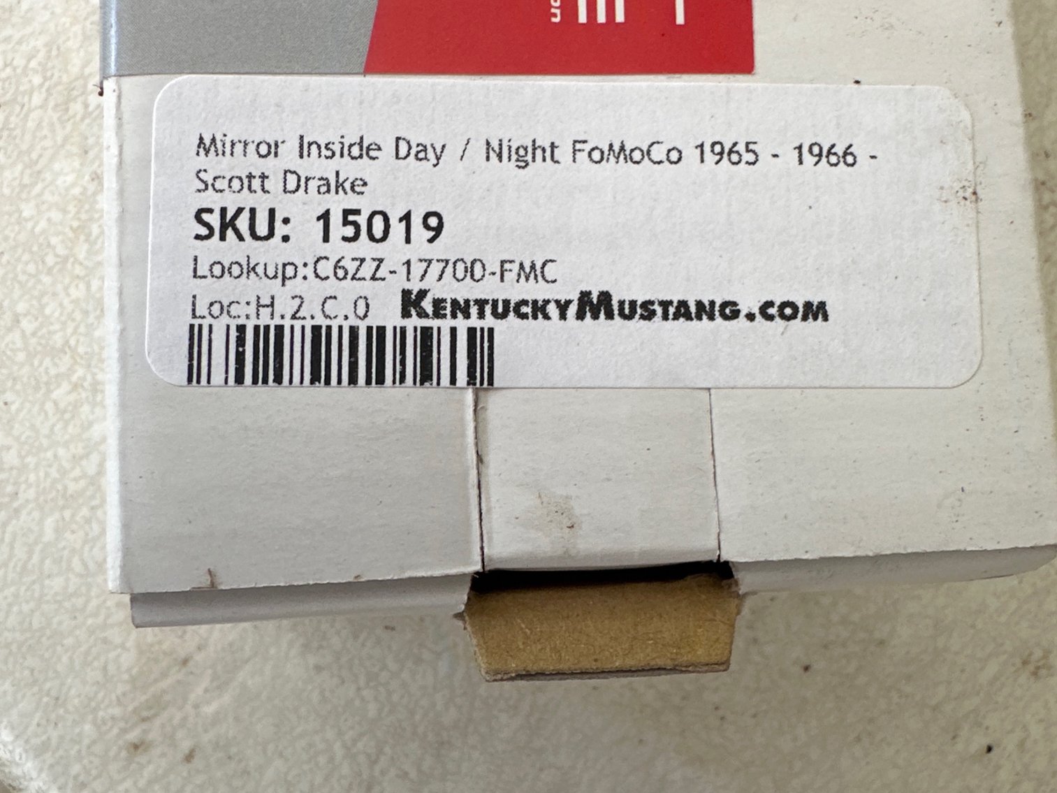 Image for Inside day night mirror