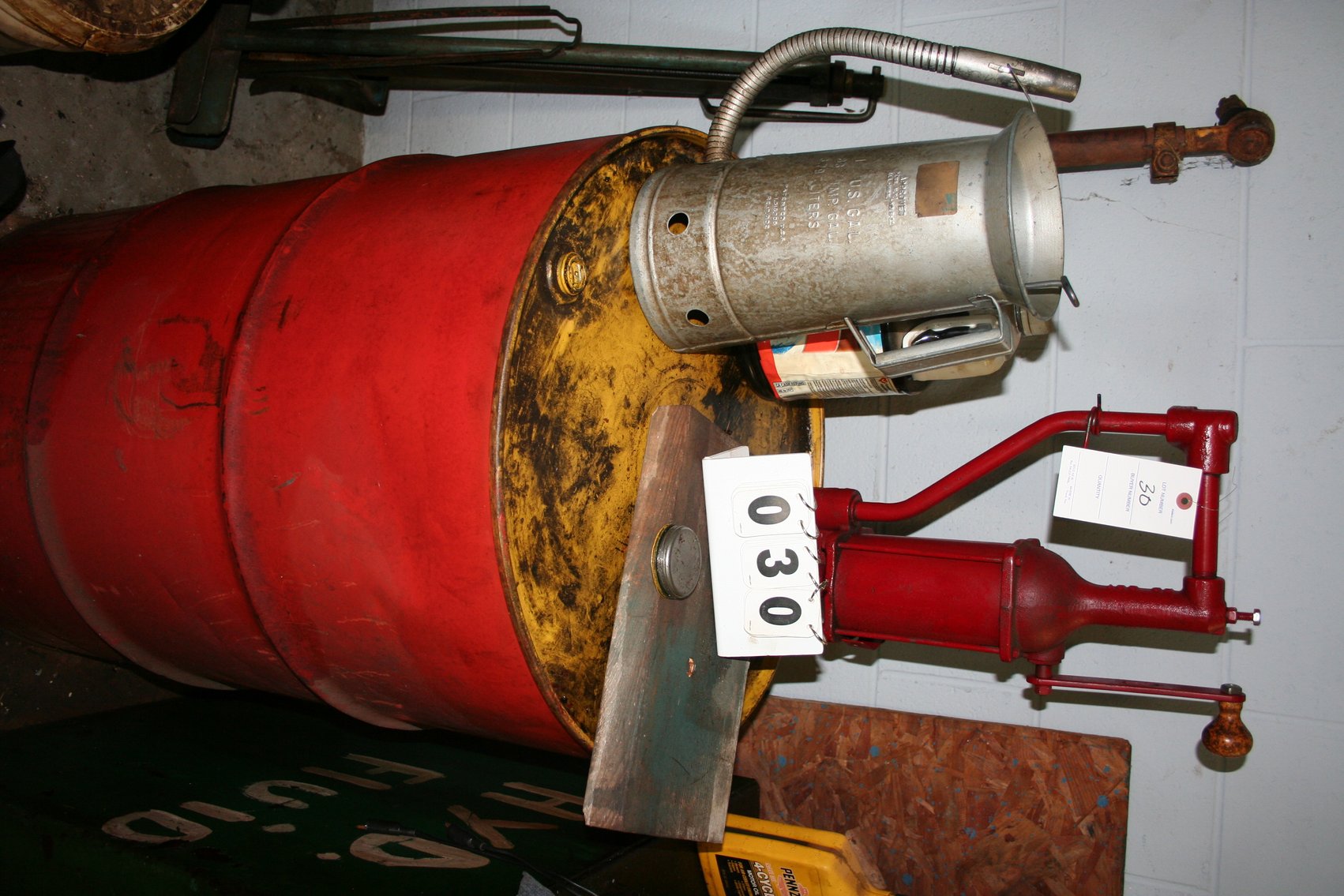 Image for Vintage Gear Oil Pump & Barrel