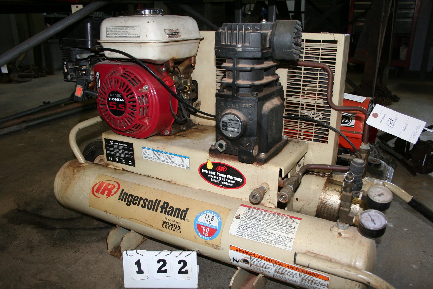 Image for Ingersoll Rand Air Compressor (Runs)