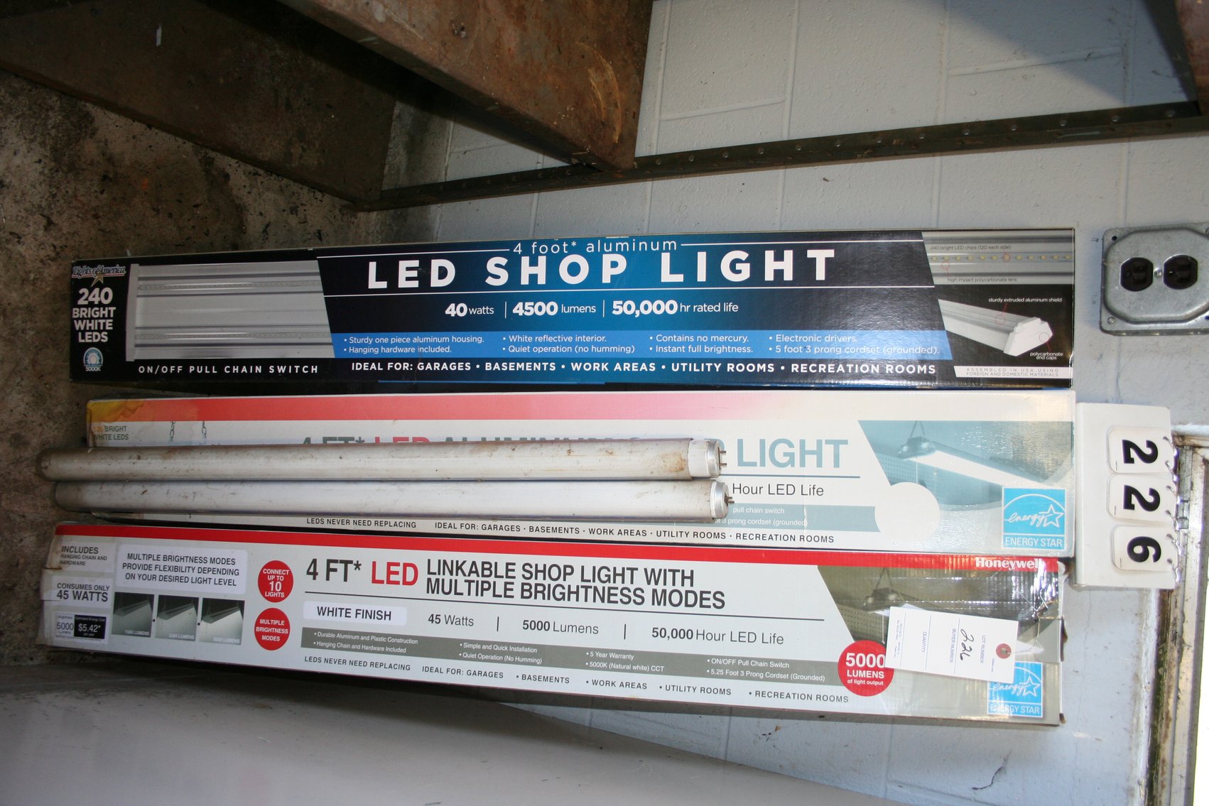 Image for 4 Foot Shop Lights (3) (New)