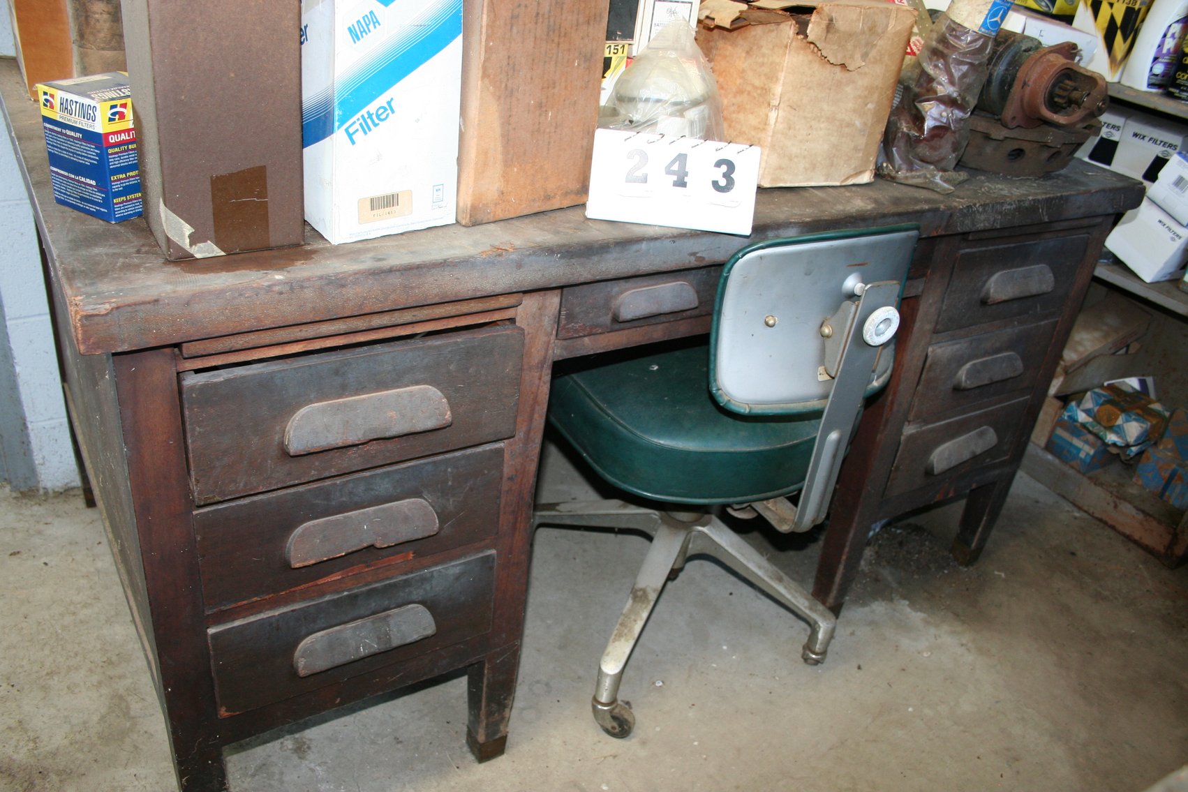 Image for Antique Wooden Desk 60
