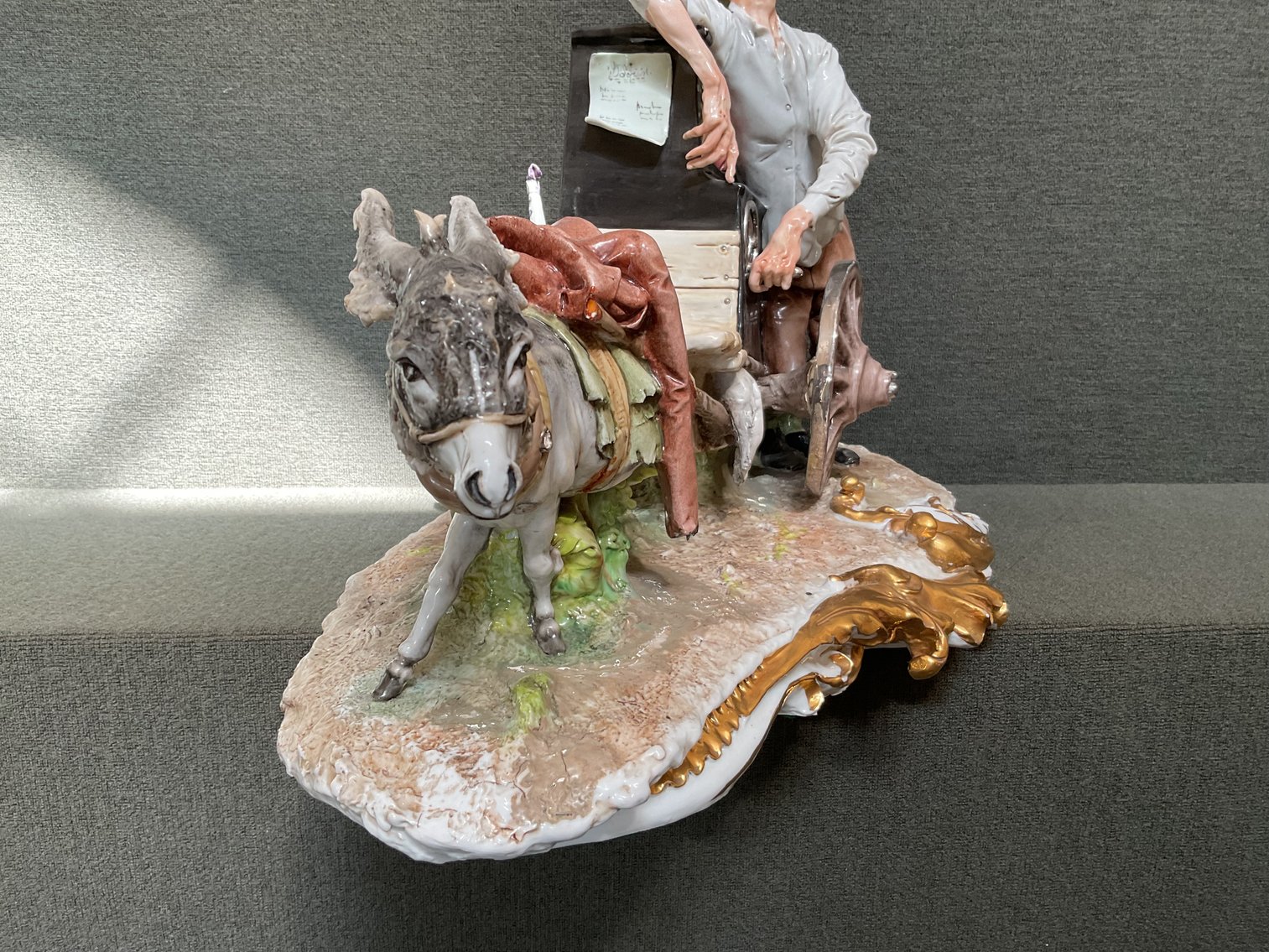 Image for Capodimonte Organ Grinder & Monkey Figurine