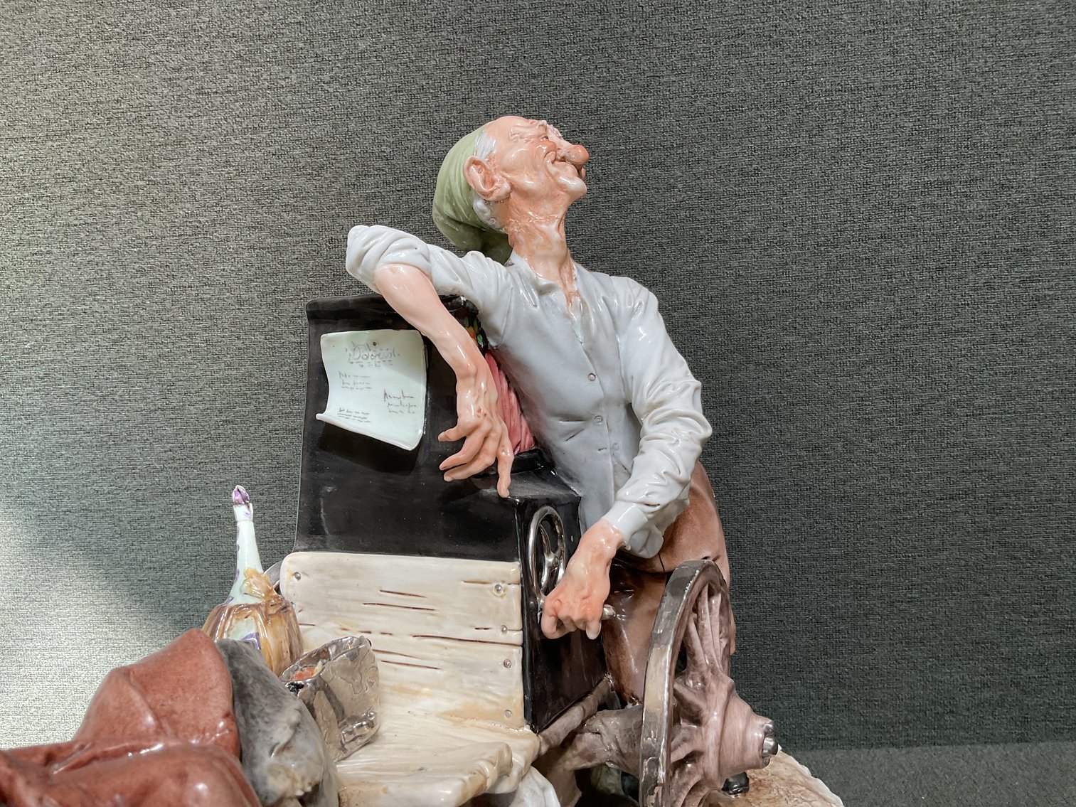 Image for Capodimonte Organ Grinder & Monkey Figurine