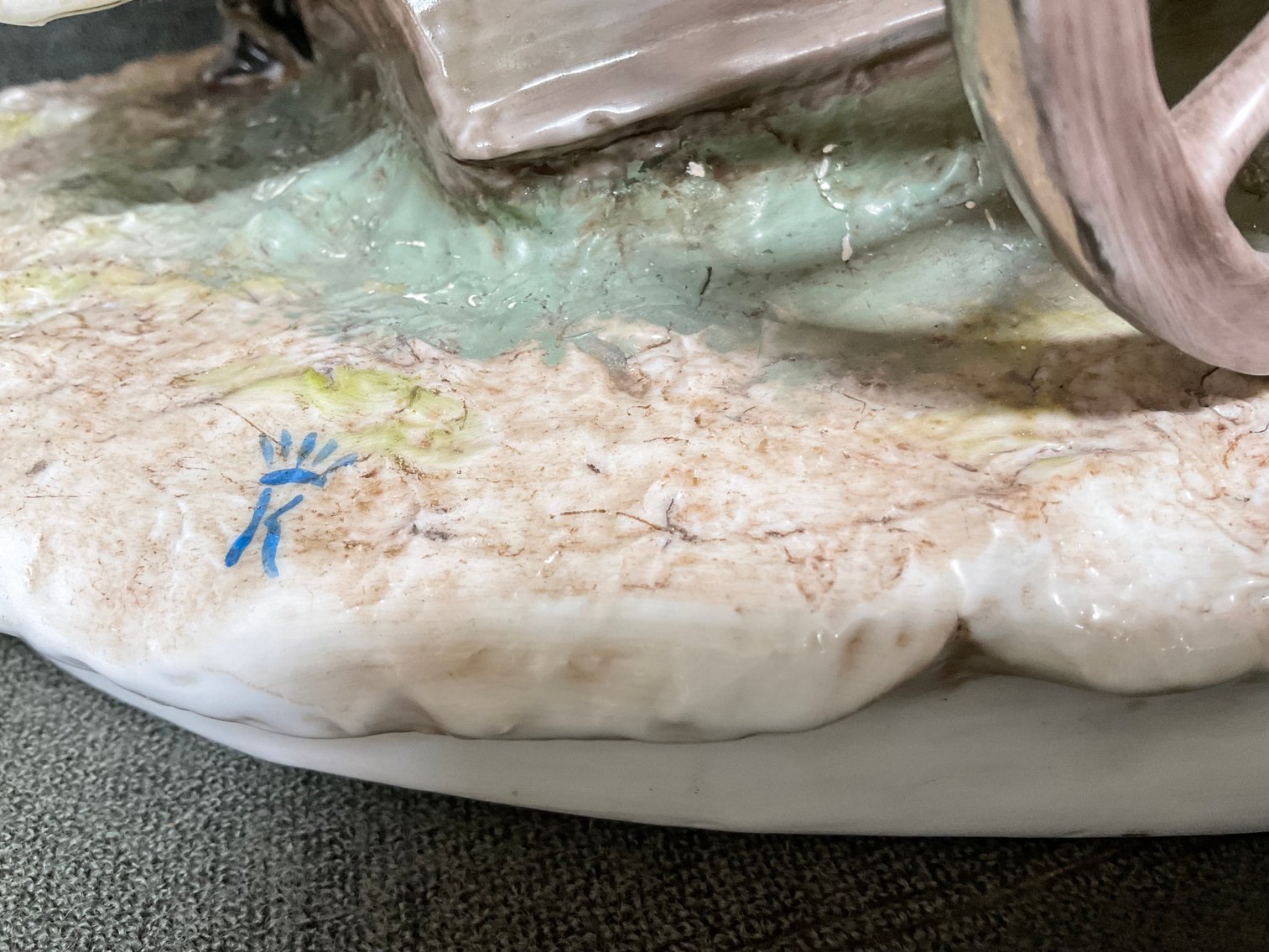 Image for Capodimonte Organ Grinder & Monkey Figurine