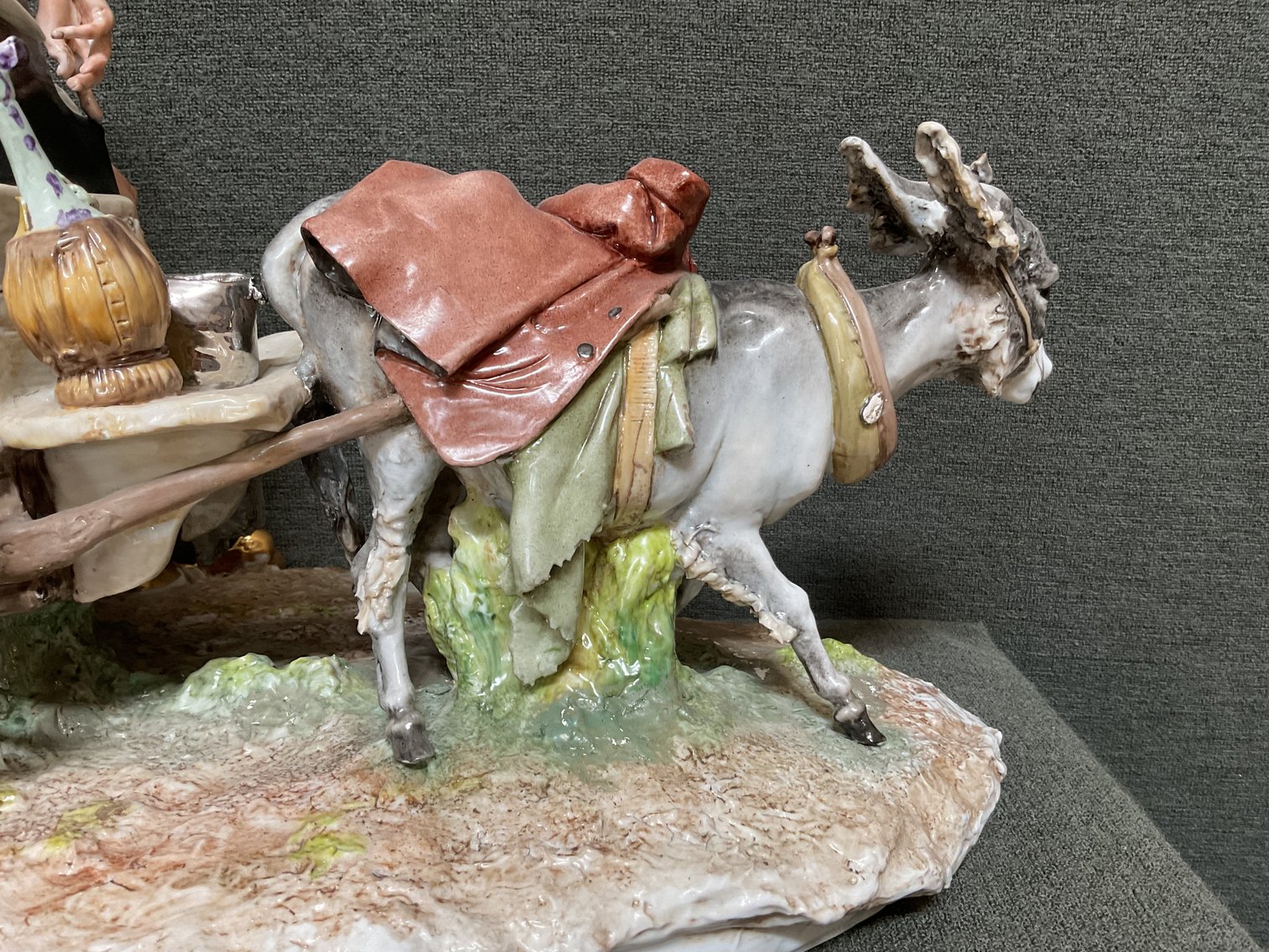 Image for Capodimonte Organ Grinder & Monkey Figurine