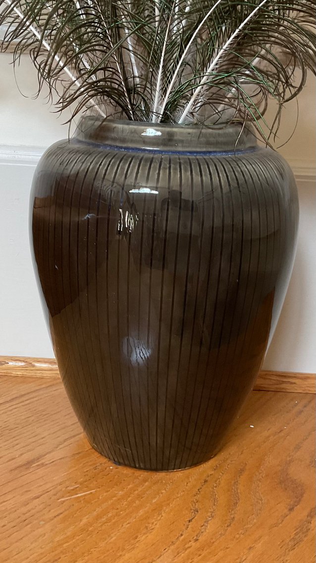 Image for Vase with Peacock Feathers