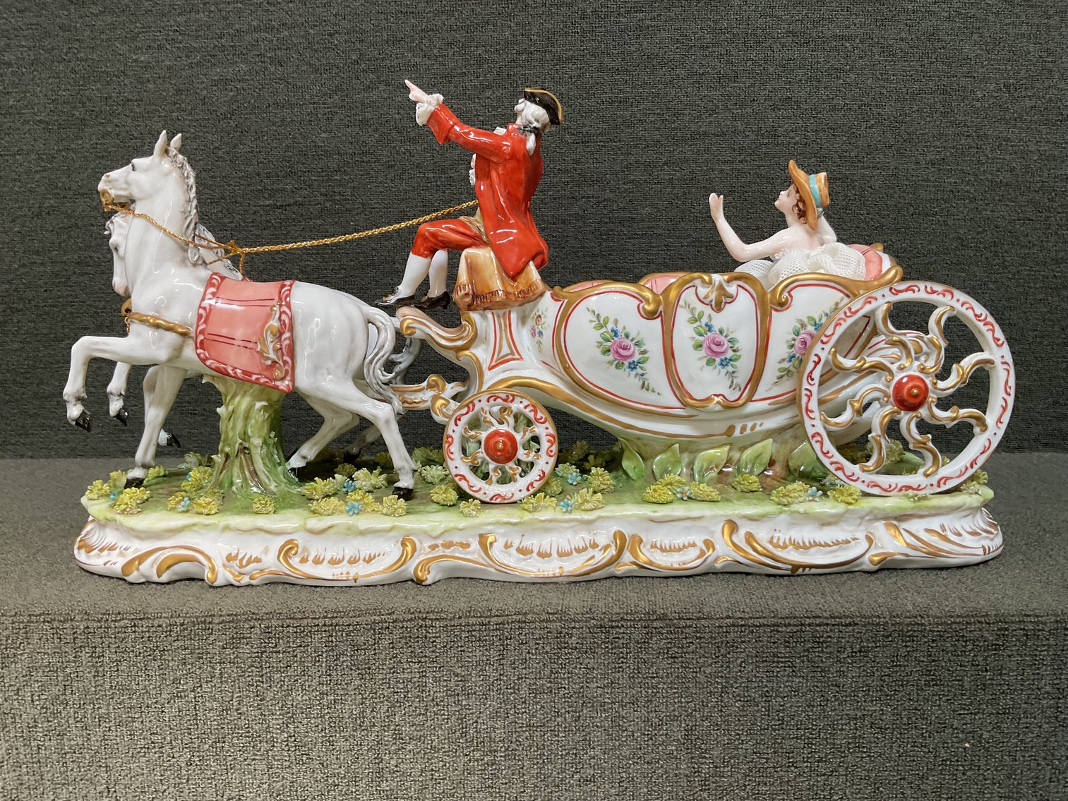 Image for Capodimonte Tiche “Carriage” Figurine