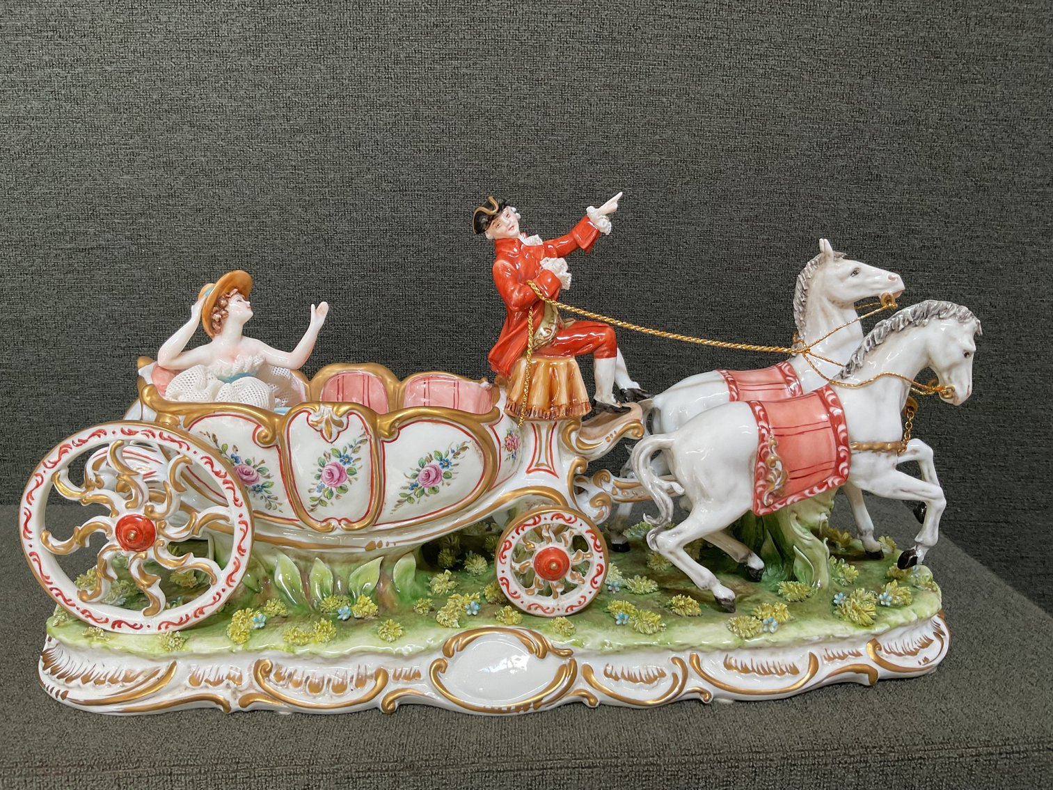 Image for Capodimonte Tiche “Carriage” Figurine