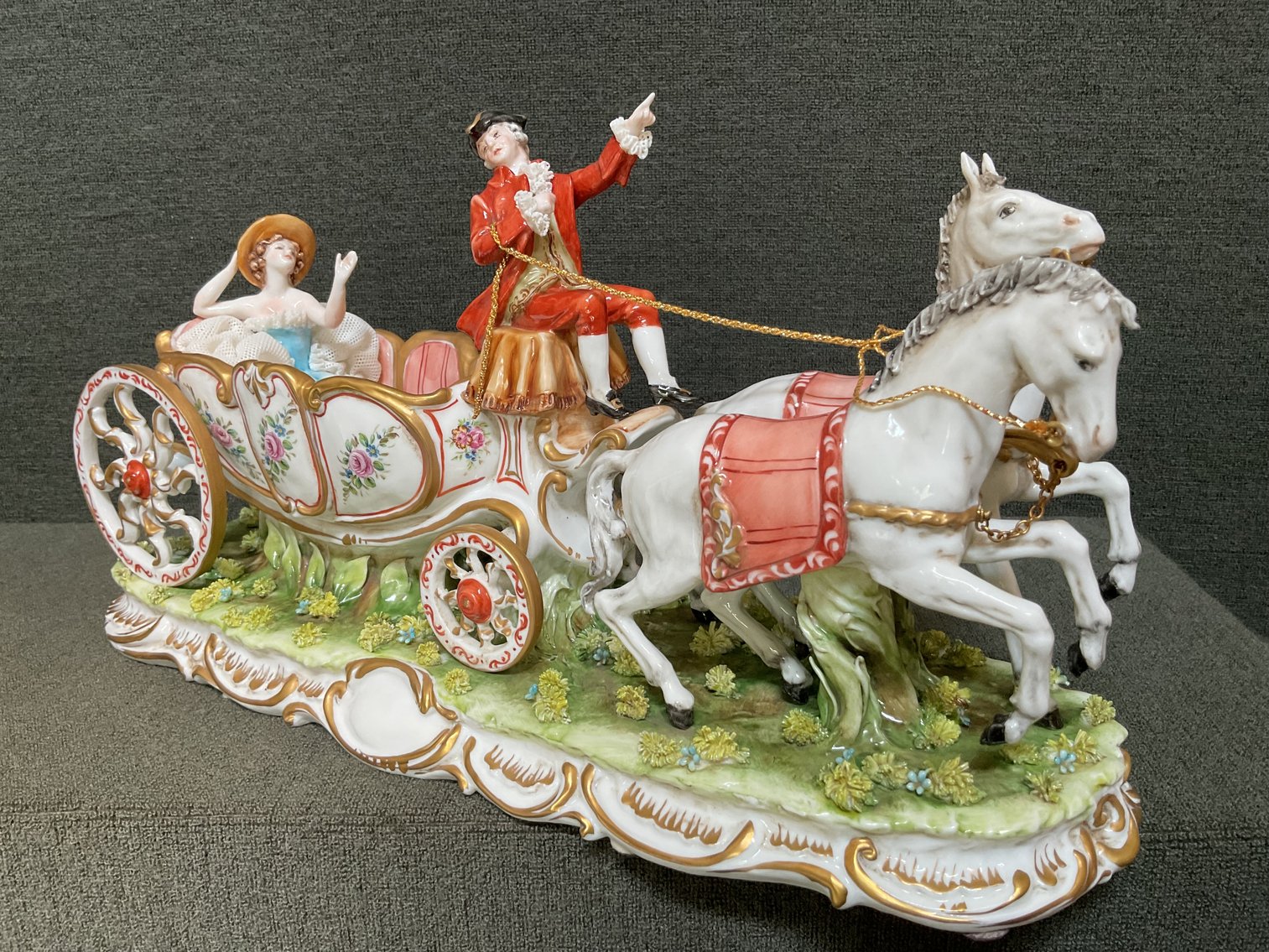 Image for Capodimonte Tiche “Carriage” Figurine