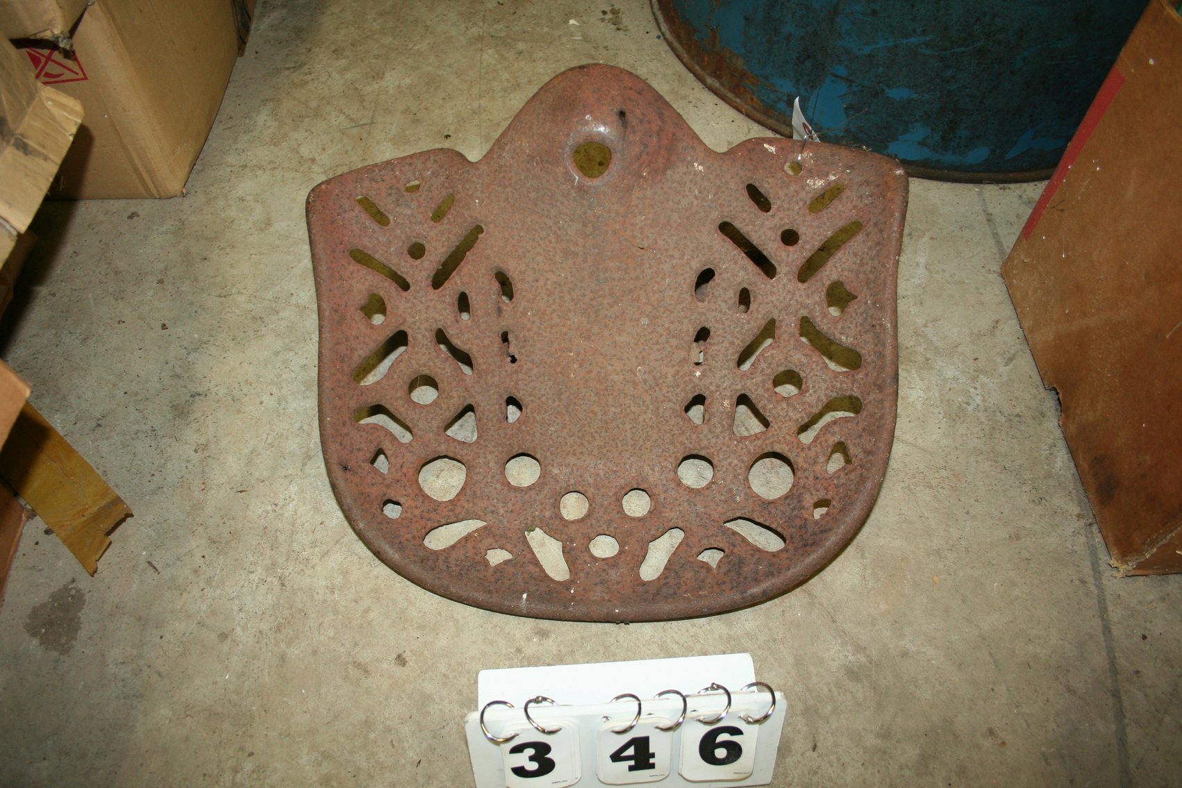 Image for Antique Iron Tractors Seat