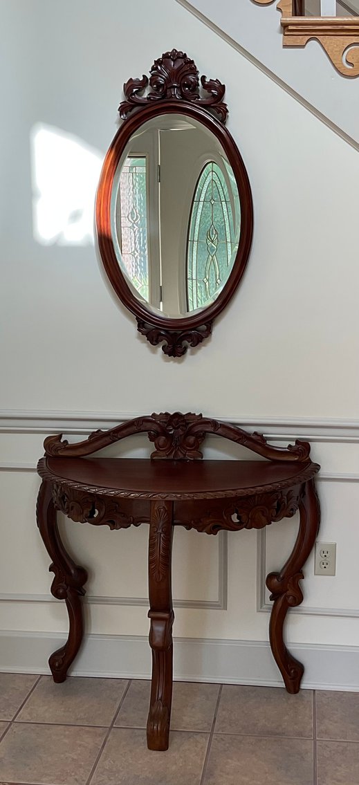 Image for Mahogany Hall Table & Mirror