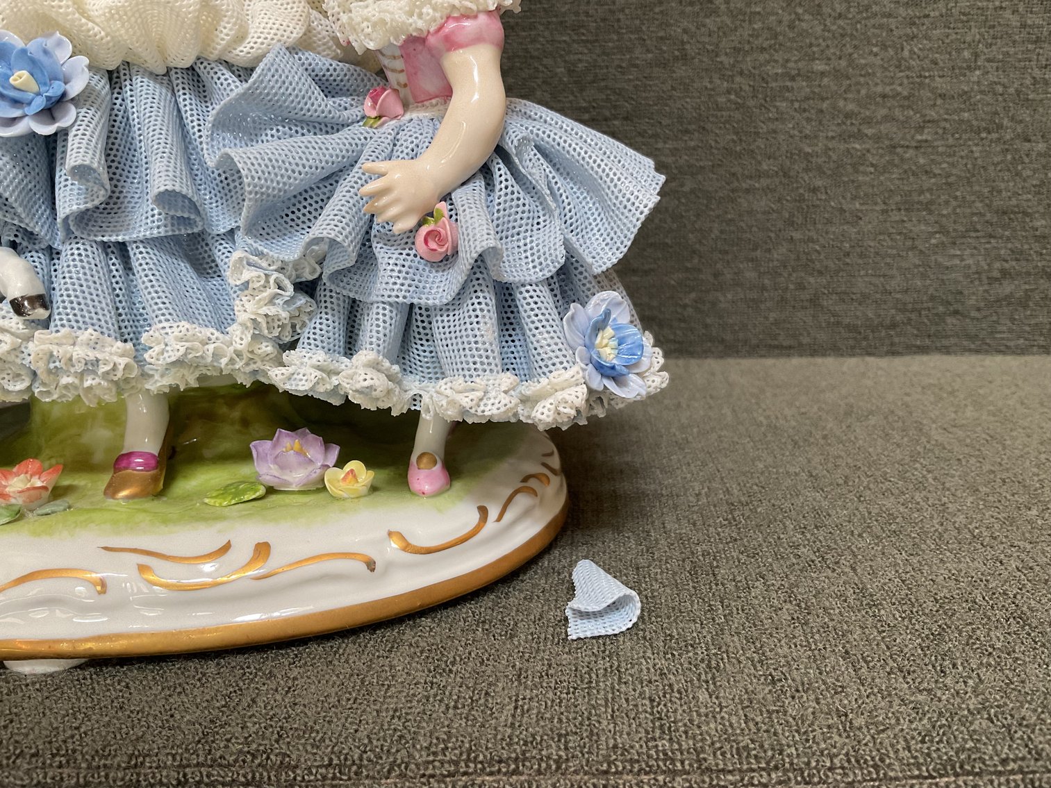 Image for Dresden Lace Figurine by Volkstedt