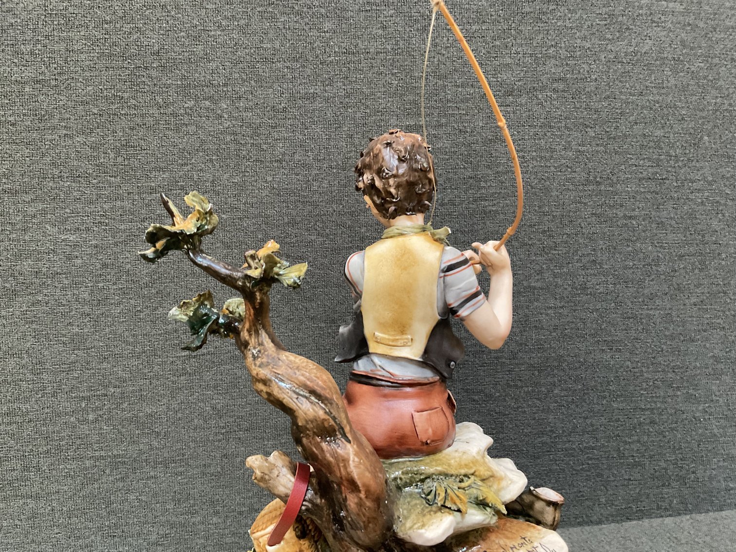 Image for Capodimonte Fisherman Figurine - Artist Signed