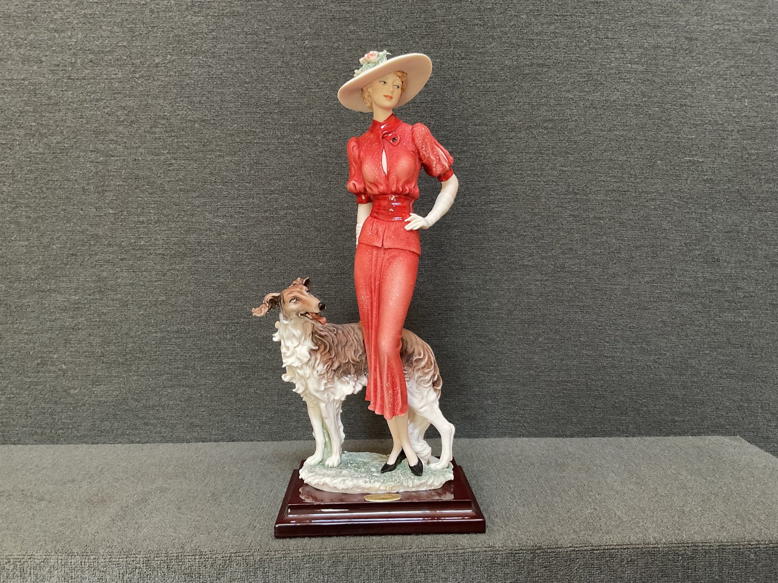 Image for Armani “Florence” Figurine with Afghan Hound by Capodimonte