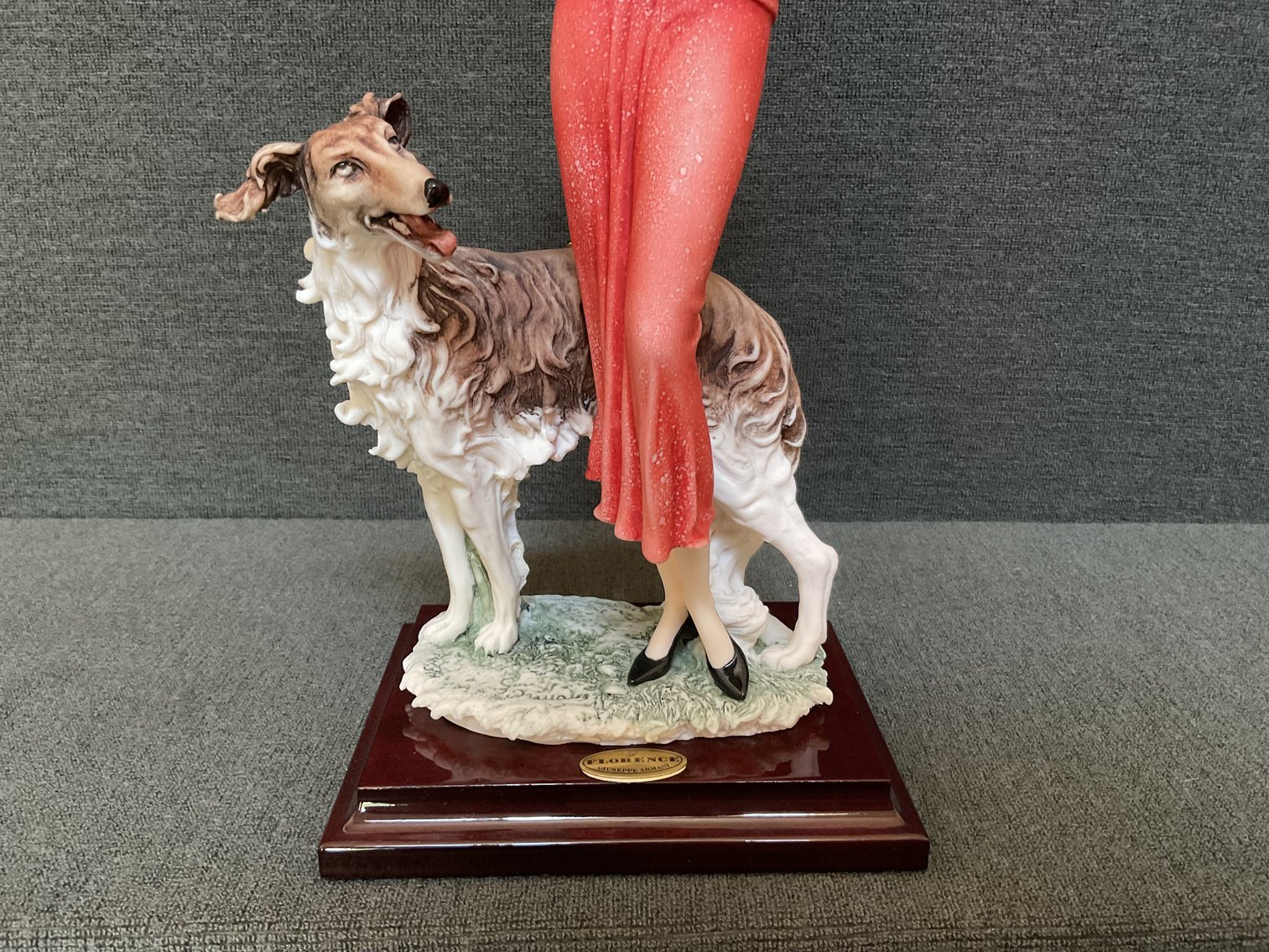 Image for Armani “Florence” Figurine with Afghan Hound by Capodimonte