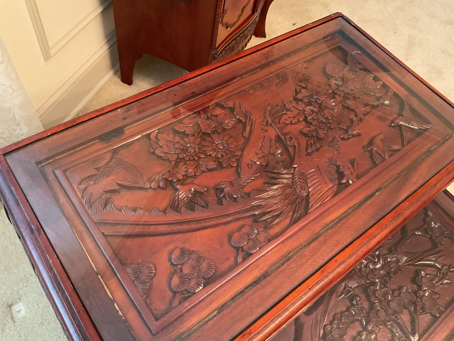 Image for Asian Mahogany Nesting Tables