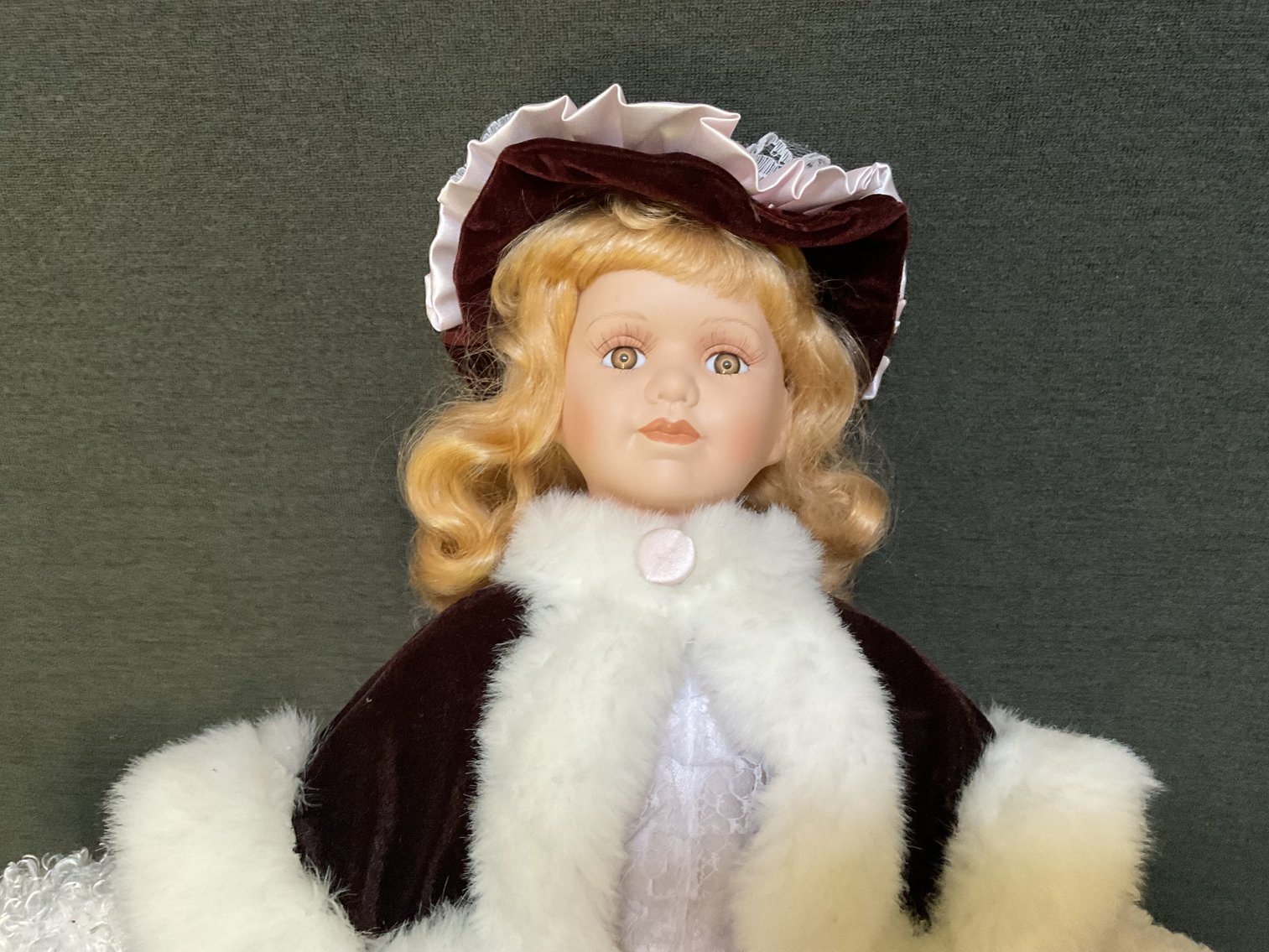 Image for Porcelain Doll and Stuffed Animals