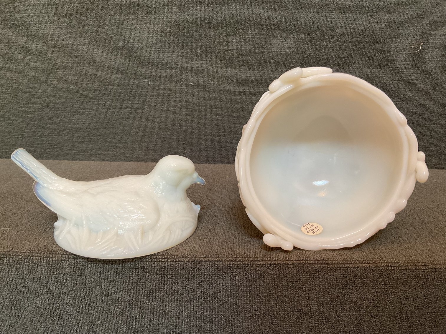 Image for Westmoreland Milk Glass Bird on Nest
