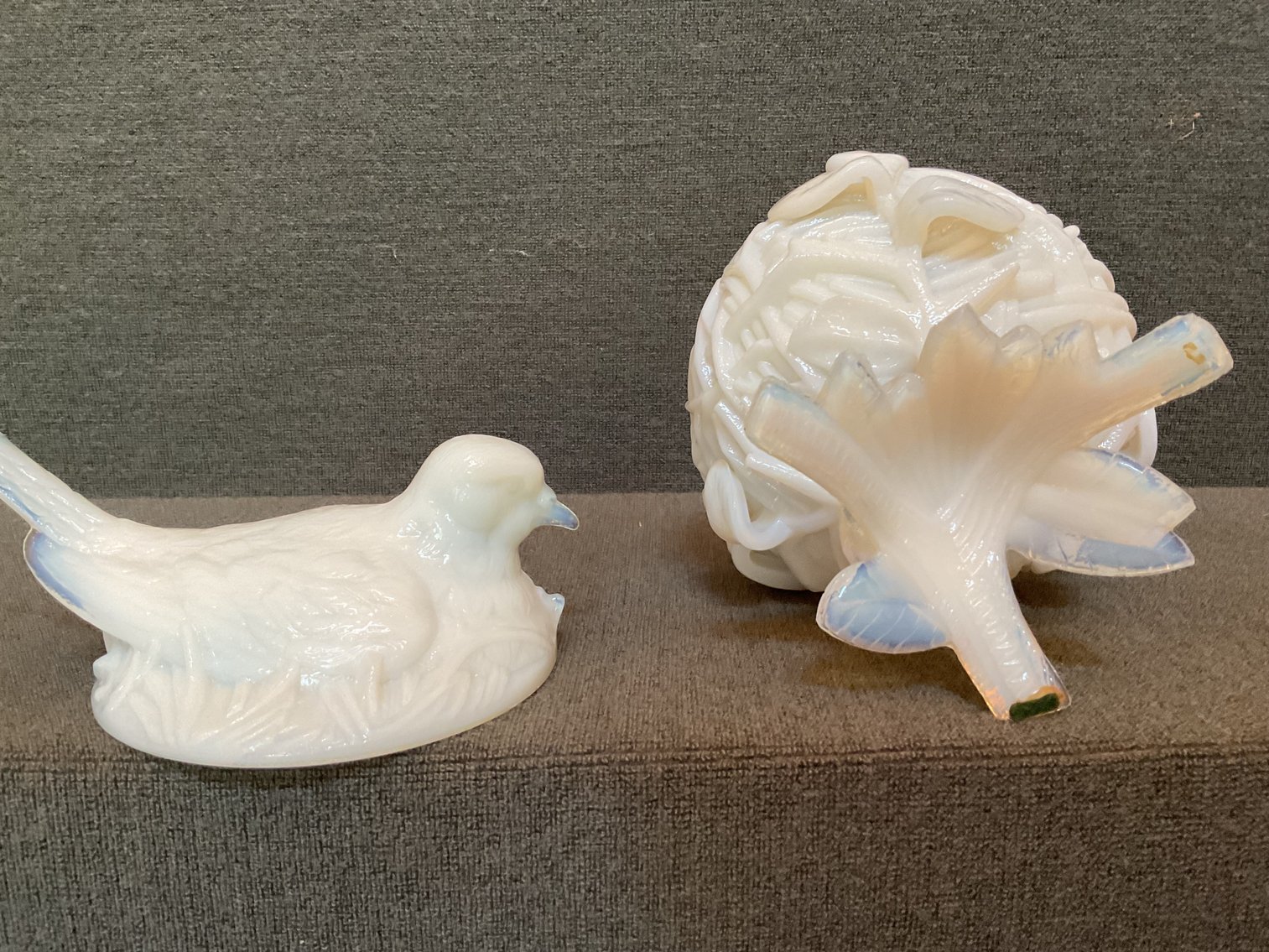 Image for Westmoreland Milk Glass Bird on Nest