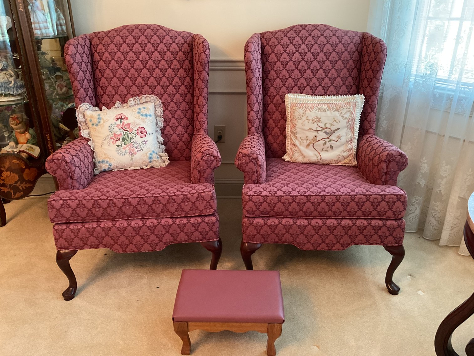 Image for Pair of Wing Backed Chairs