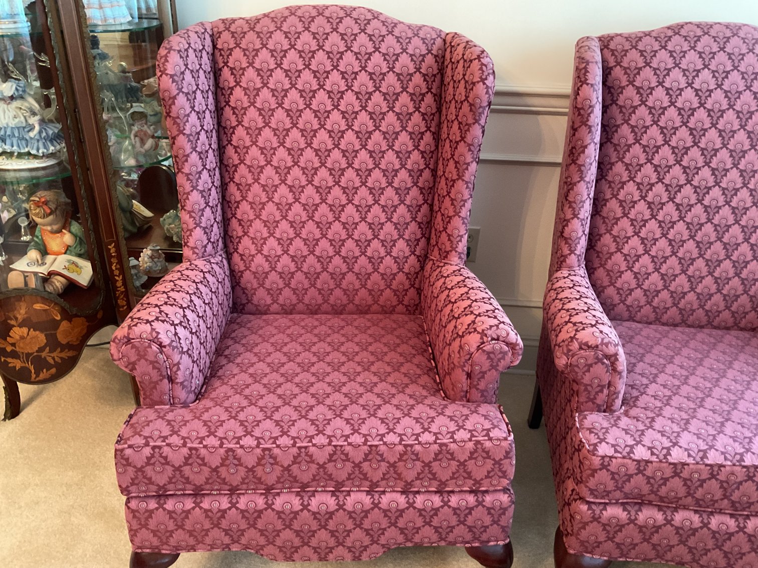 Image for Pair of Wing Backed Chairs