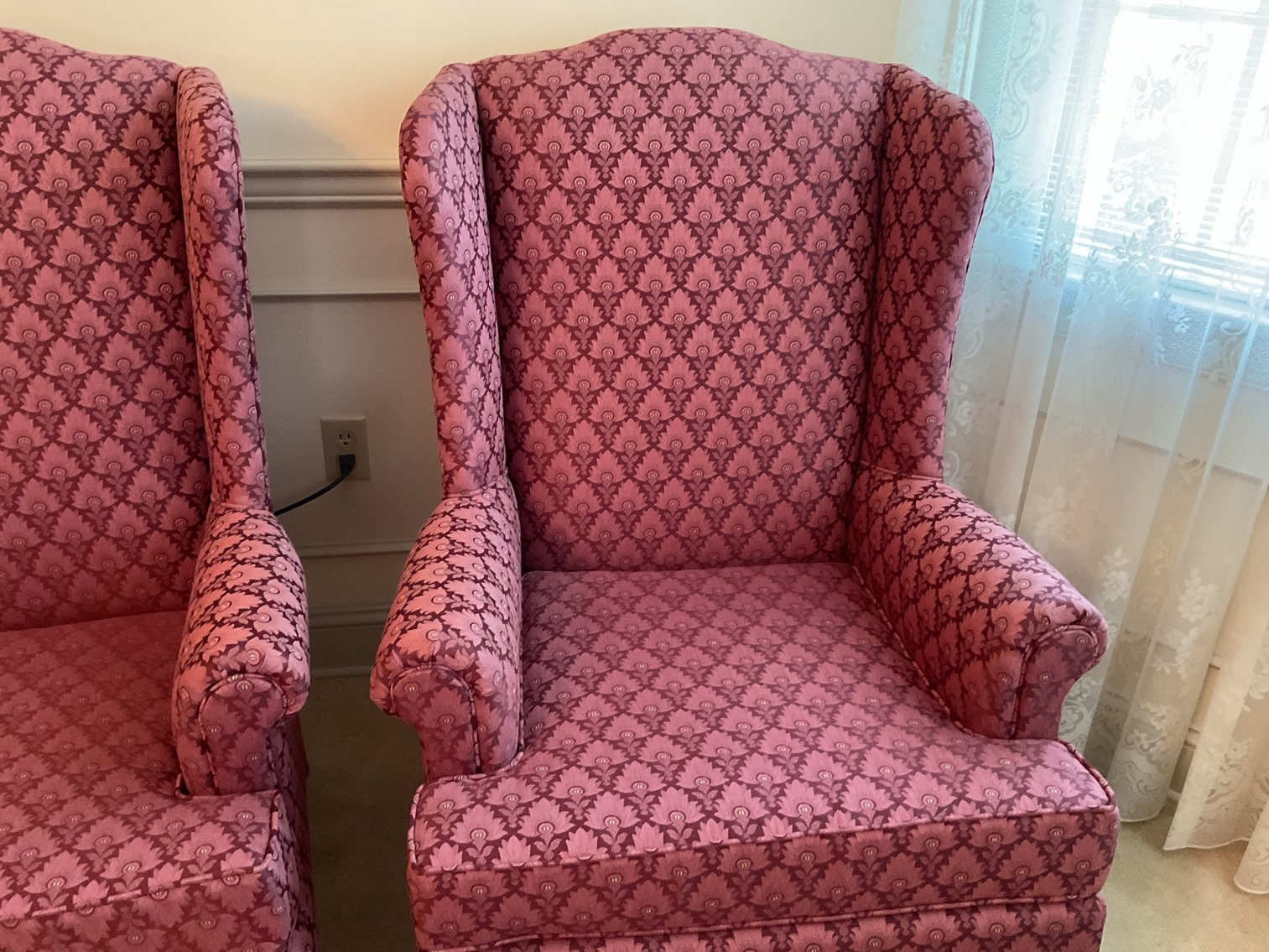 Image for Pair of Wing Backed Chairs