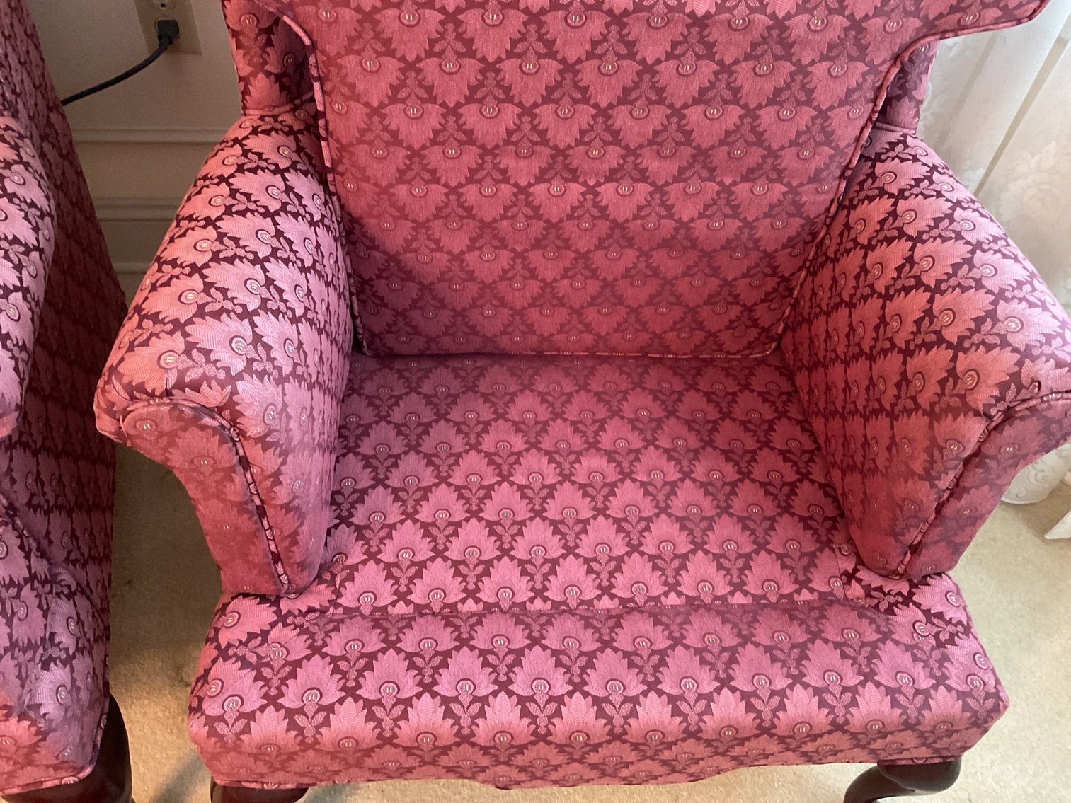 Image for Pair of Wing Backed Chairs