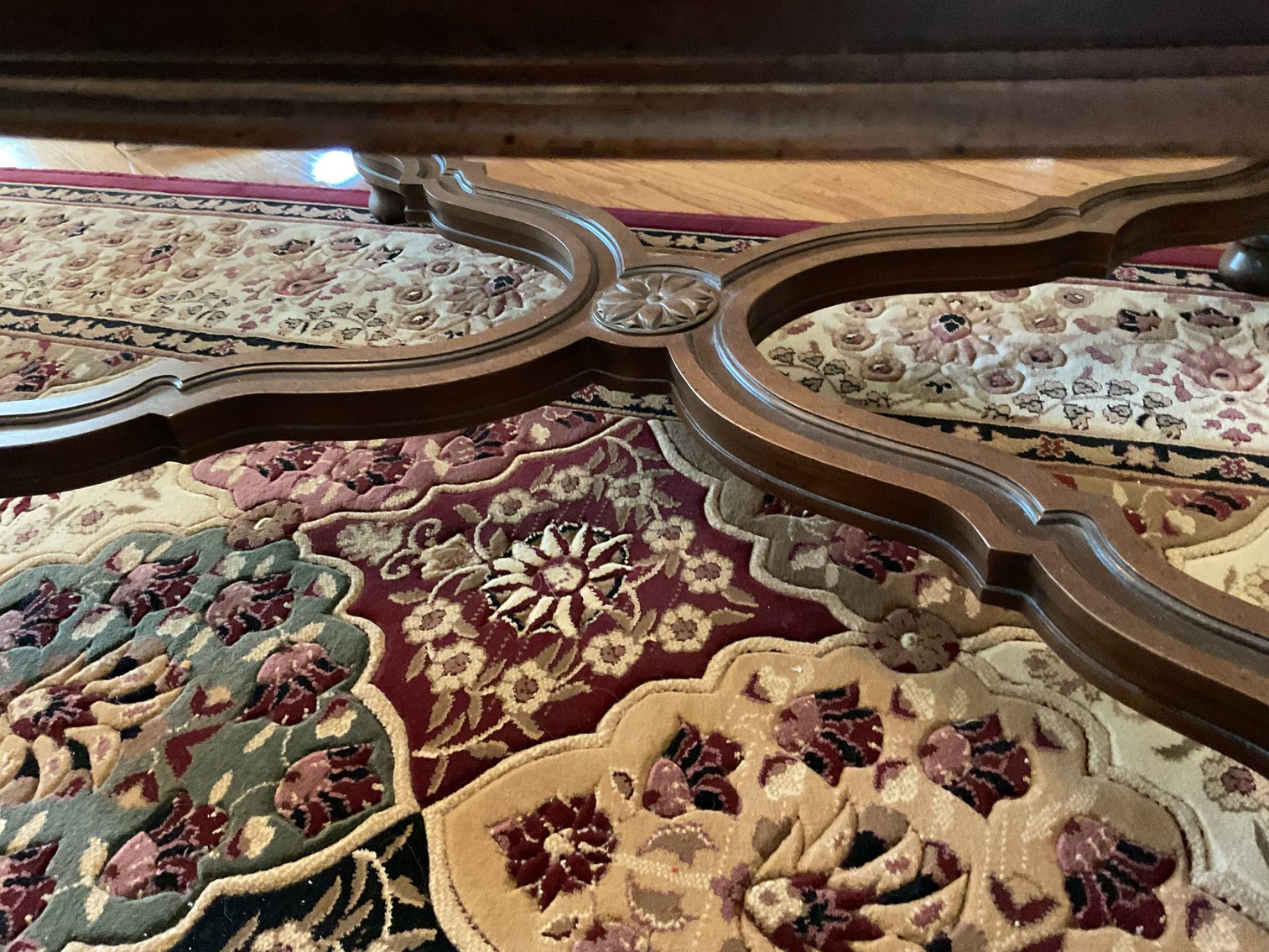 Image for Wood and Glass Coffee Table