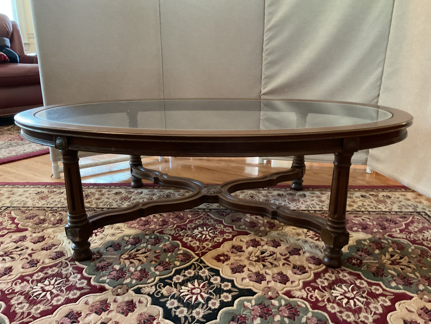 Image for Wood and Glass Coffee Table