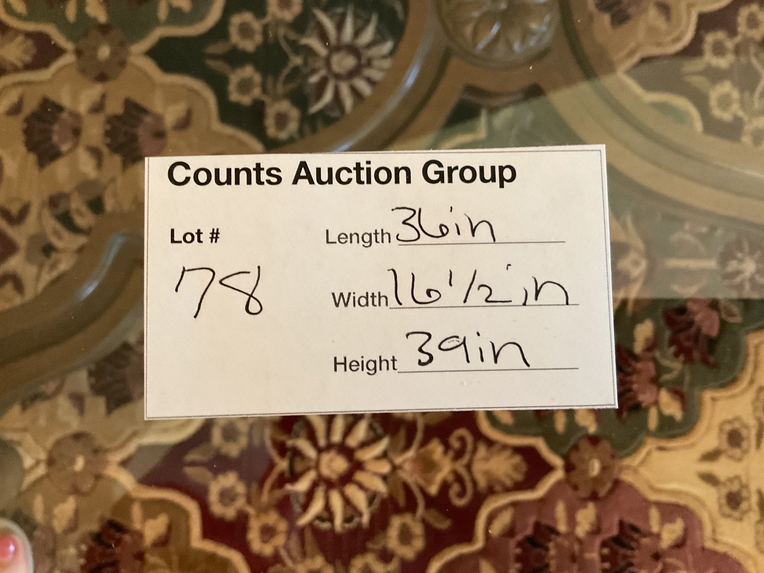 Image for Oak Pressed Back Rocker with Leather Seat