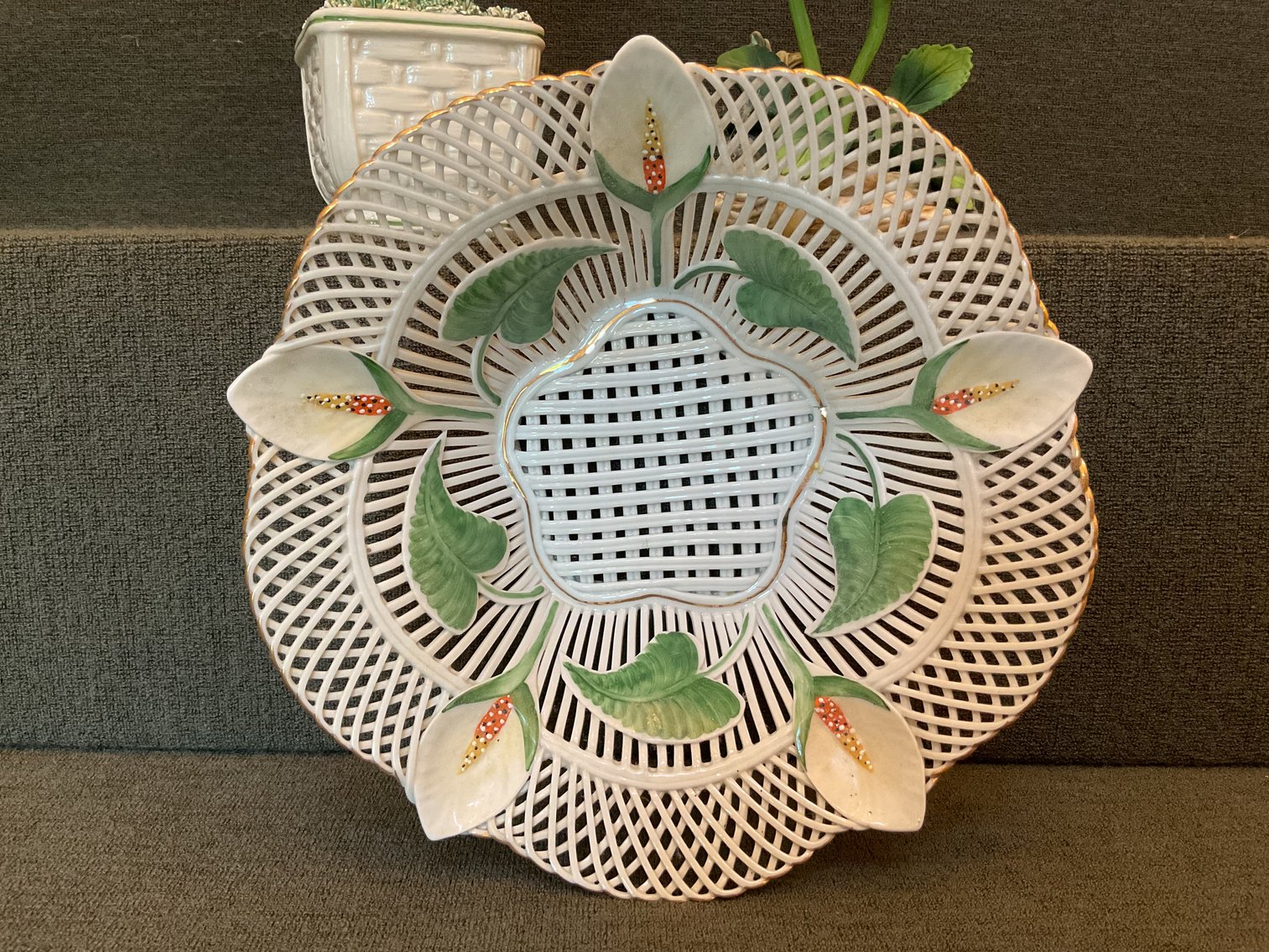 Image for Reticulated Bowl and Porcelain Flowers