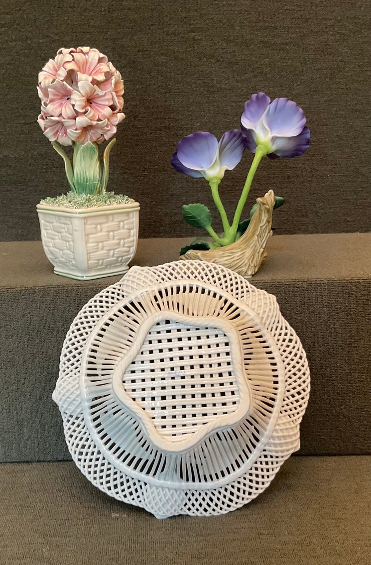 Image for Reticulated Bowl and Porcelain Flowers