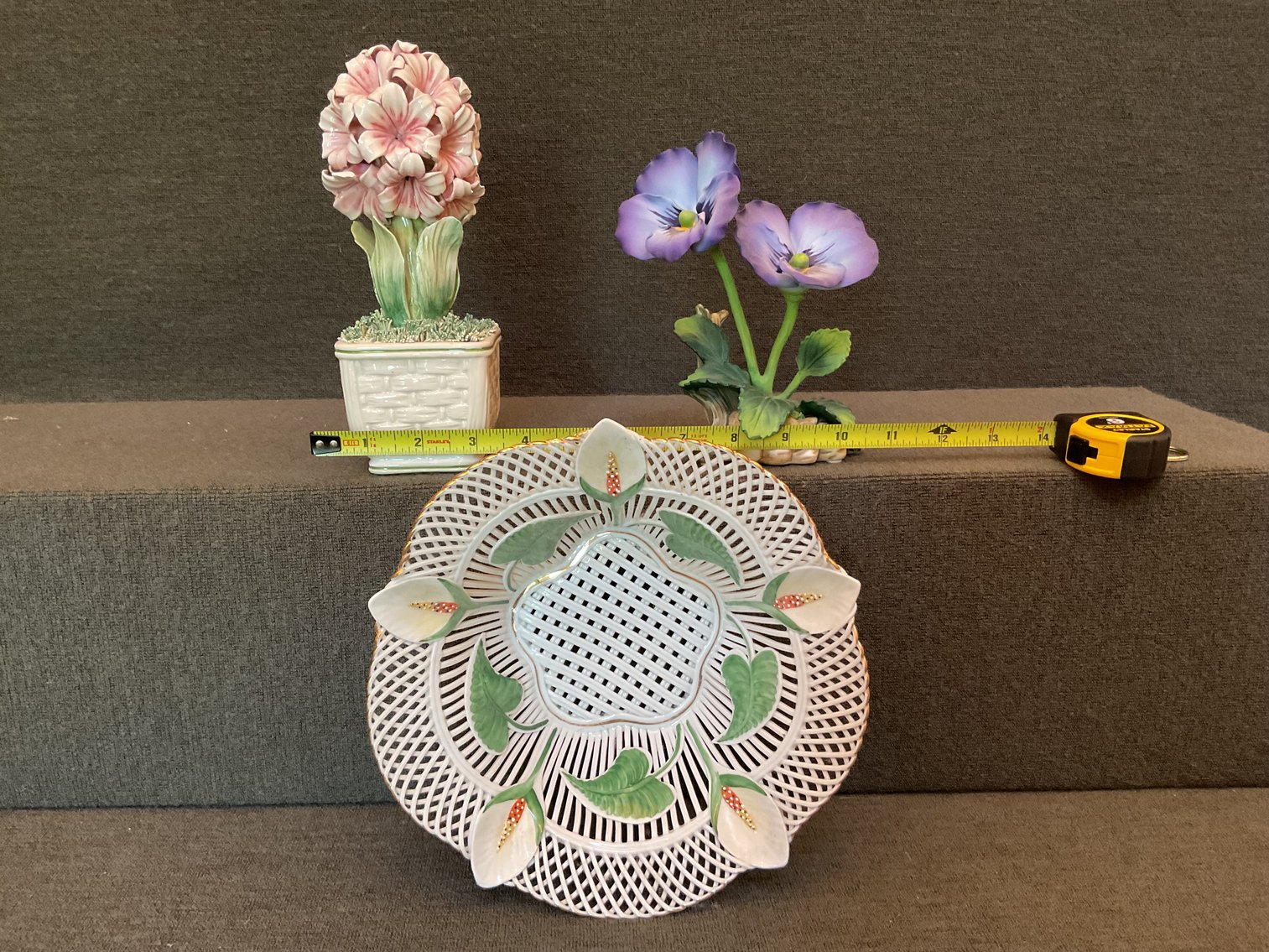 Image for Reticulated Bowl and Porcelain Flowers